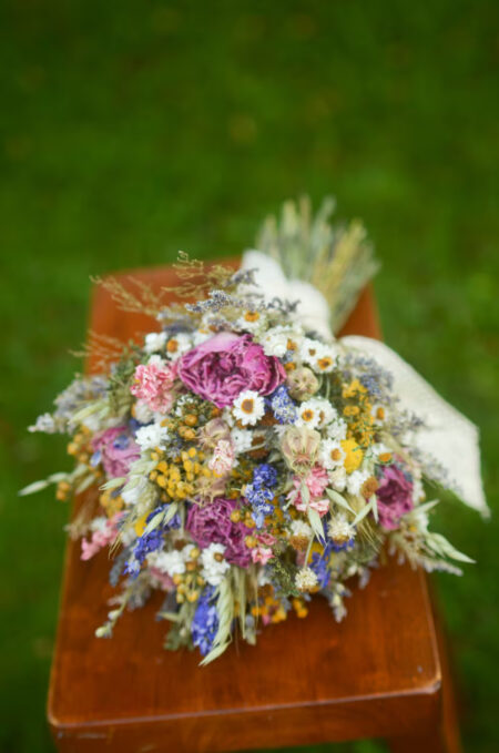 Summer wildflowers bridal bouquet