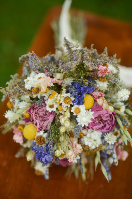 Summer wildflowers bridesmaid bouquet